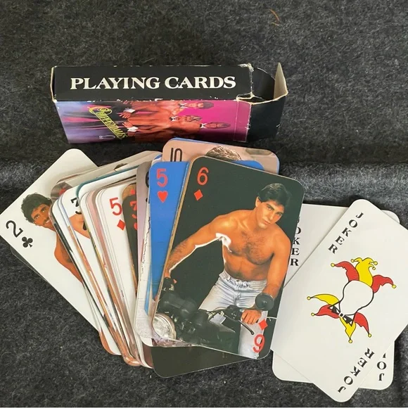 RARE CHIPPENDALE'S PLAYING CARDS, 1984 VINTAGE